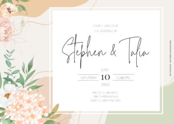 7+ Pinkish Spring Bash Floral Wedding Invitation Templates Title
