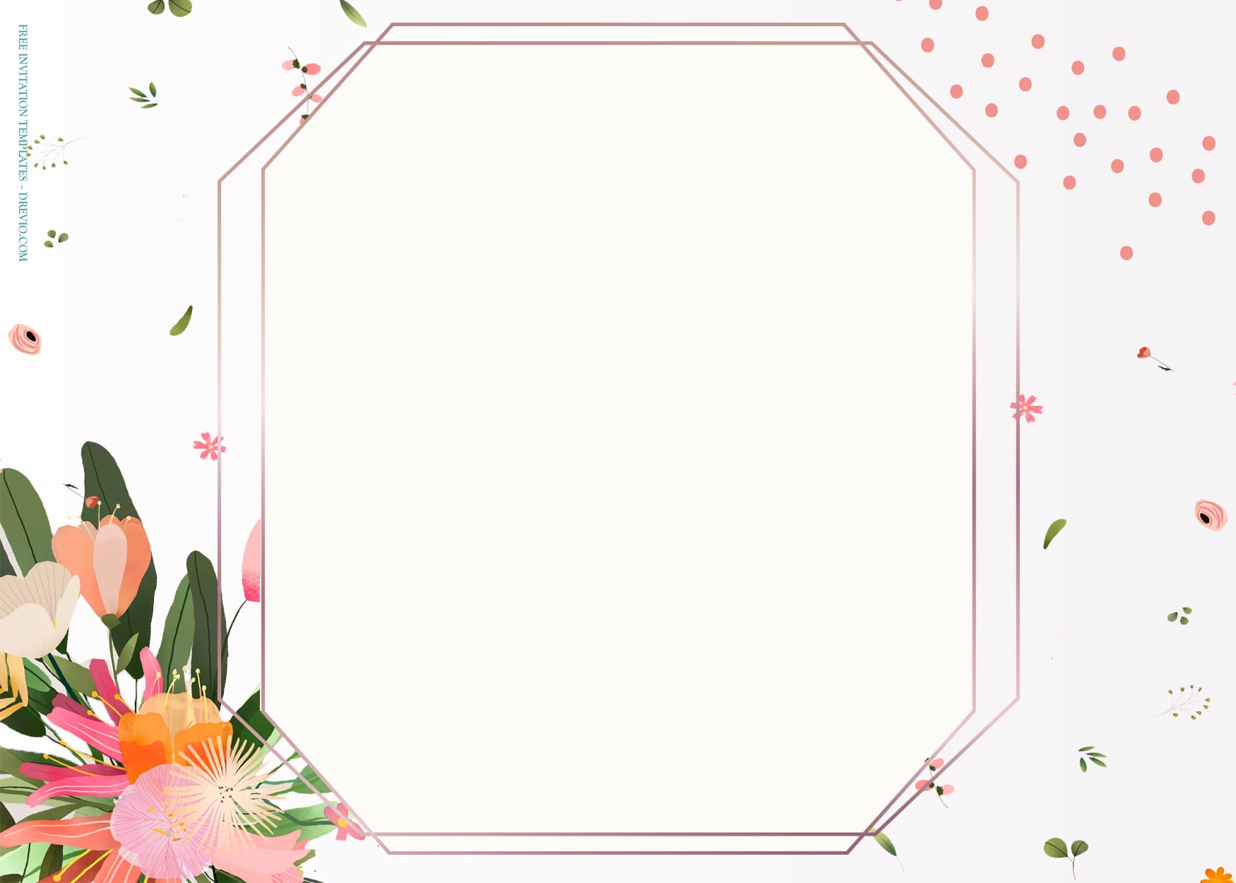 7+ Static And Animated Floral Wedding Invitation Templates Type Five