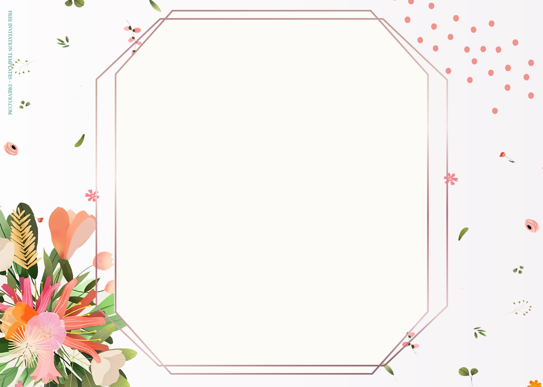 7+ Static And Animated Floral Wedding Invitation Templates  Type Six