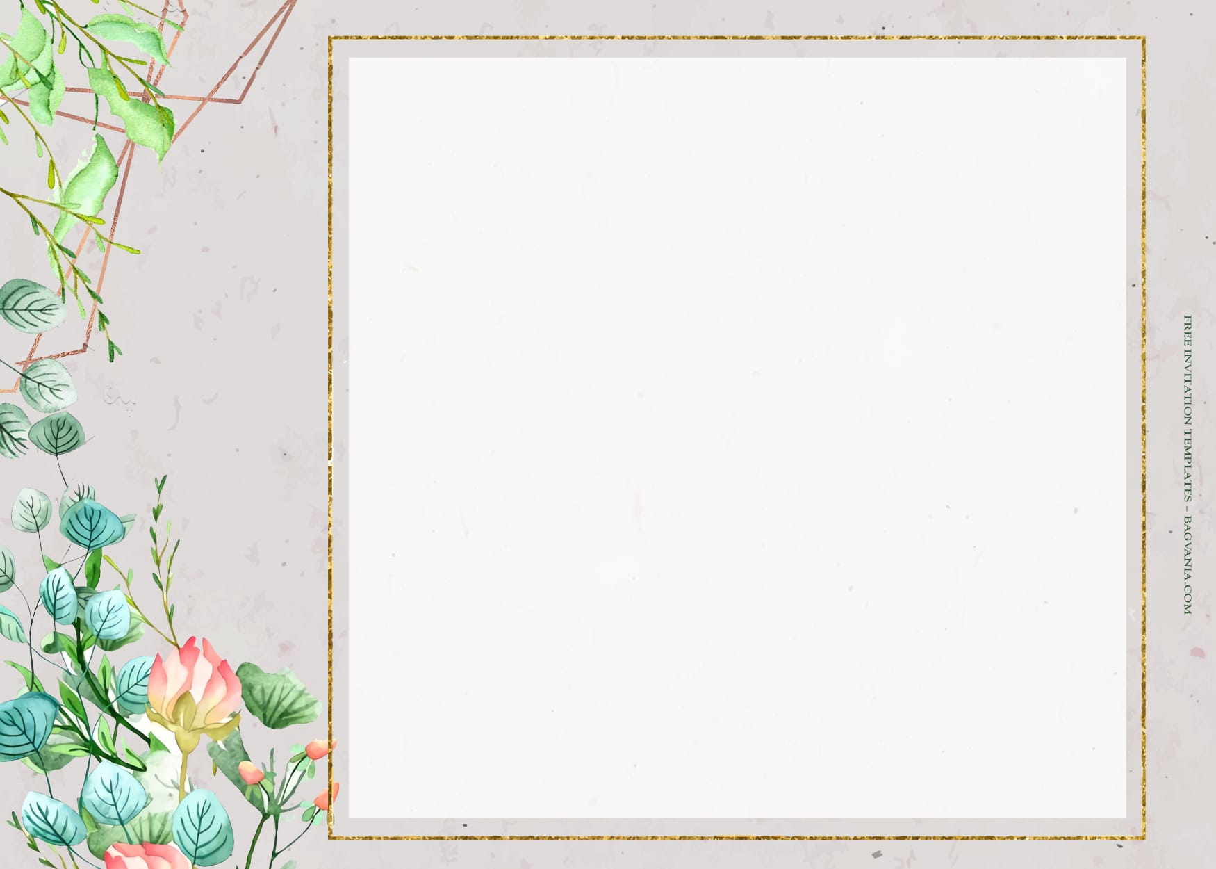 7+ Sweetly Southern Watercolor Floral Wedding Invitation Templates Five