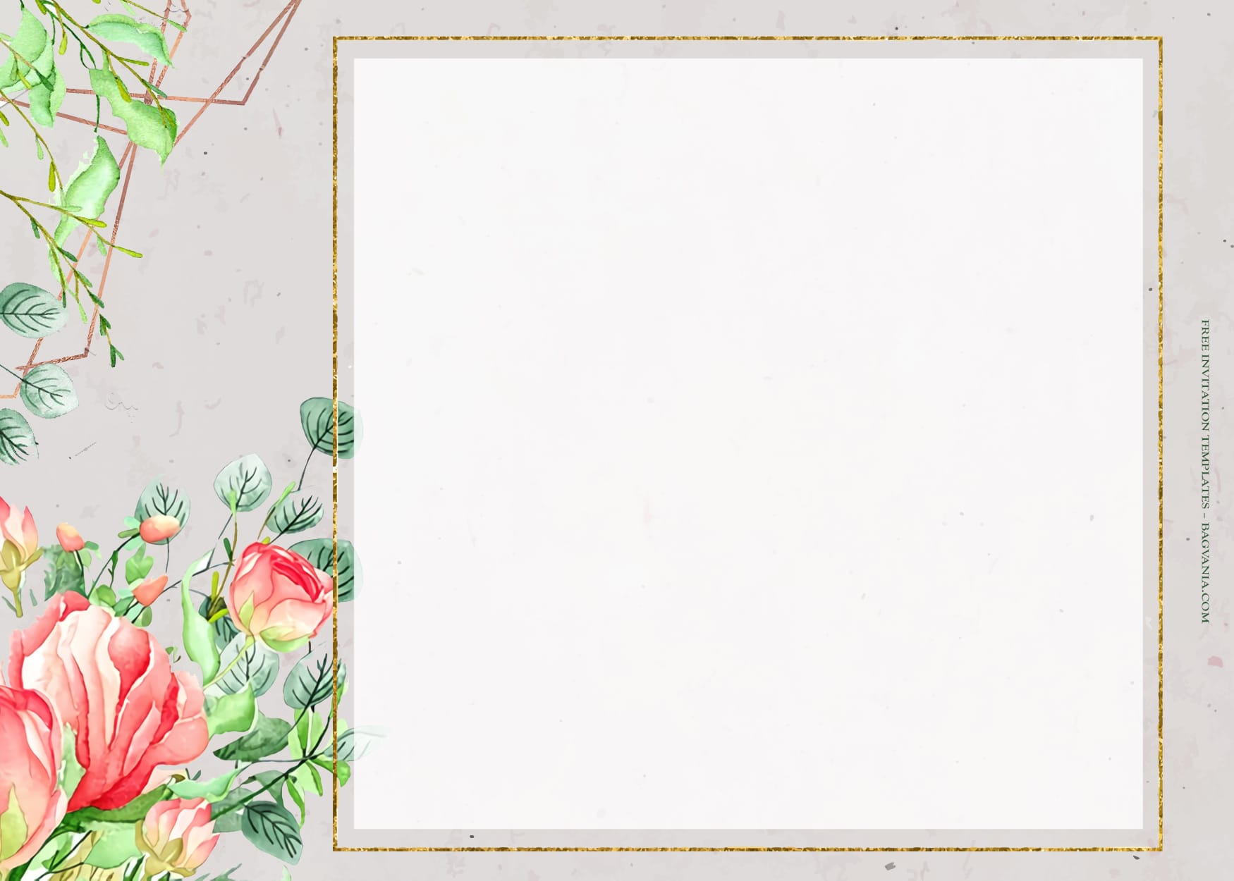 7+ Sweetly Southern Watercolor Floral Wedding Invitation Templates Three