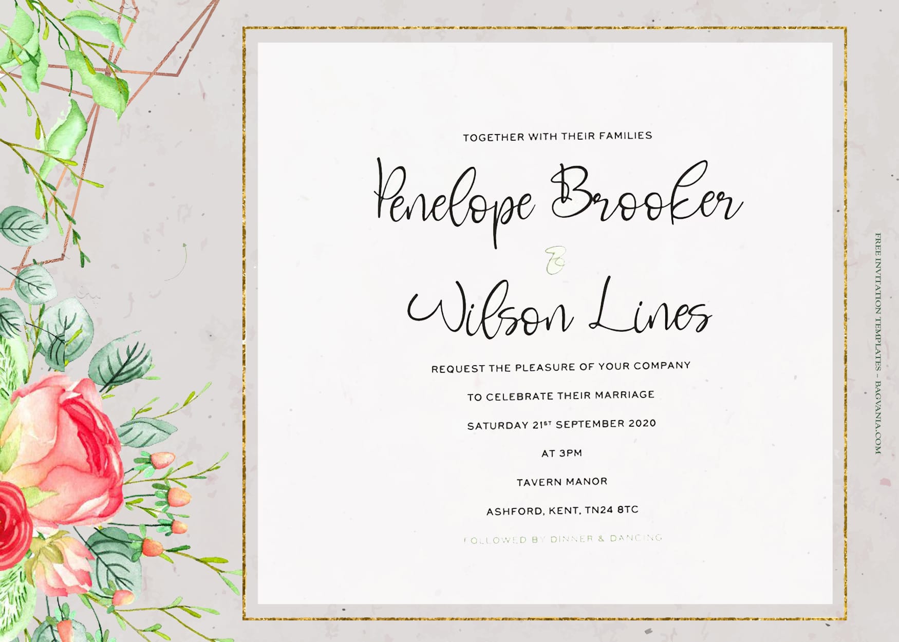 7+ Sweetly Southern Watercolor Floral Wedding Invitation Templates Title