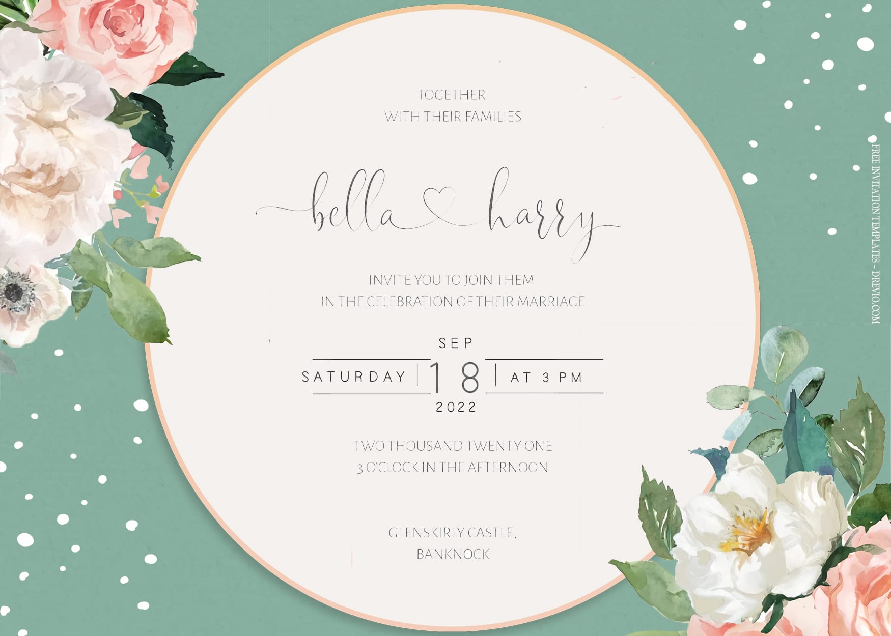 7+ Twigs And Twine Dusk Floral Wedding Invitation Templates Title