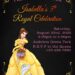 8+ Gleaming Gold Princess Belle Birthday Invitation Templates