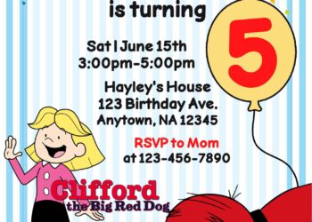 8+ Sweet Emily And Lovable Clifford The Big Red Dog Invitation Templates