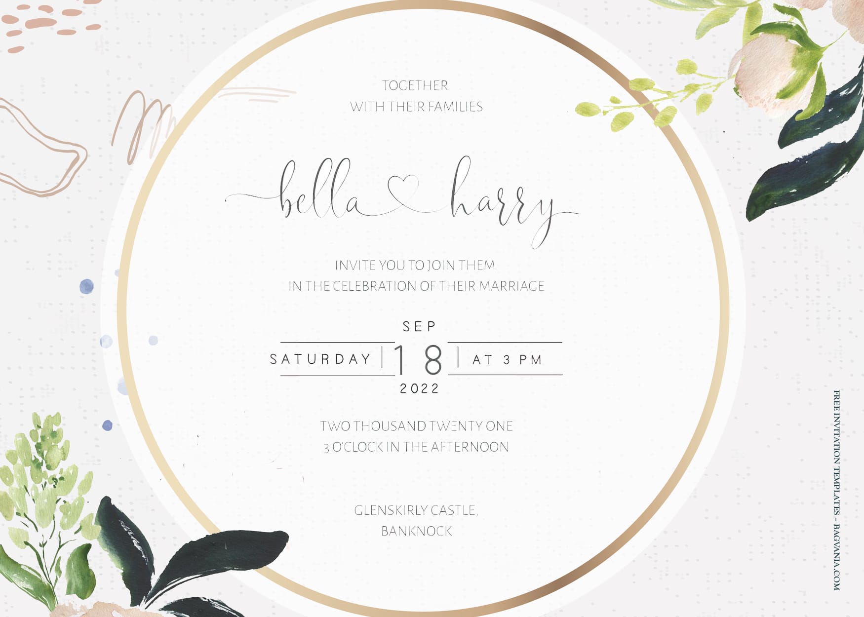 8+ Soft And Gentle Blossoming Floral Wedding Invitation Templates Title