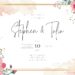 8+ Spring Ecletic Bloom Watercolor Floral Wedding Invitation Templates Title