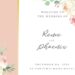 8+ Spring Party In Blush Floral Wedding Invitation Templates Title