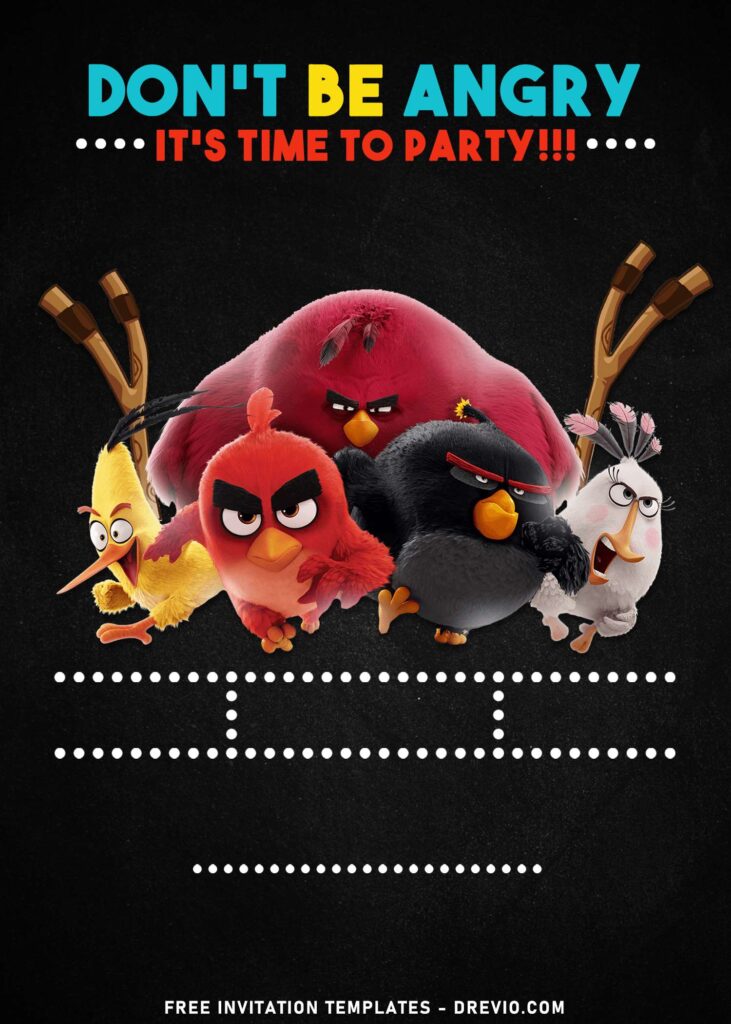 9+ Funny Angry Birds And Bad Piggies Birthday Invitation Templates with Terrence