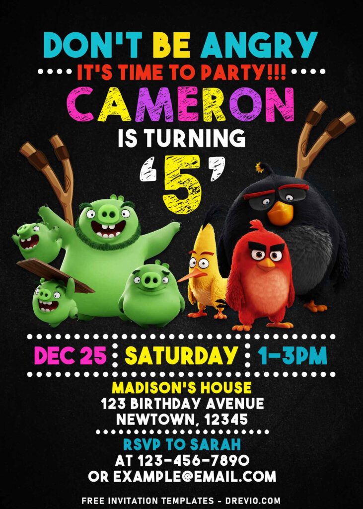 9+ Funny Angry Birds And Bad Piggies Birthday Invitation Templates