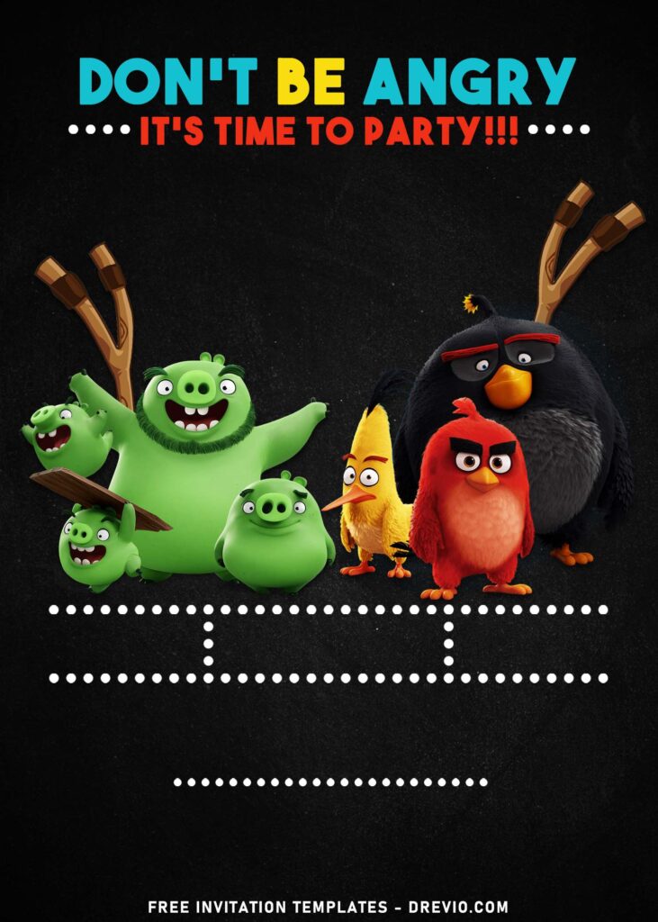 9+ Funny Angry Birds And Bad Piggies Birthday Invitation Templates with the bad piggies