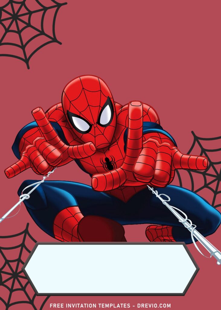 9+ Amazing Spiderman Invitation Templates Perfect For Your Son's Birthday with 