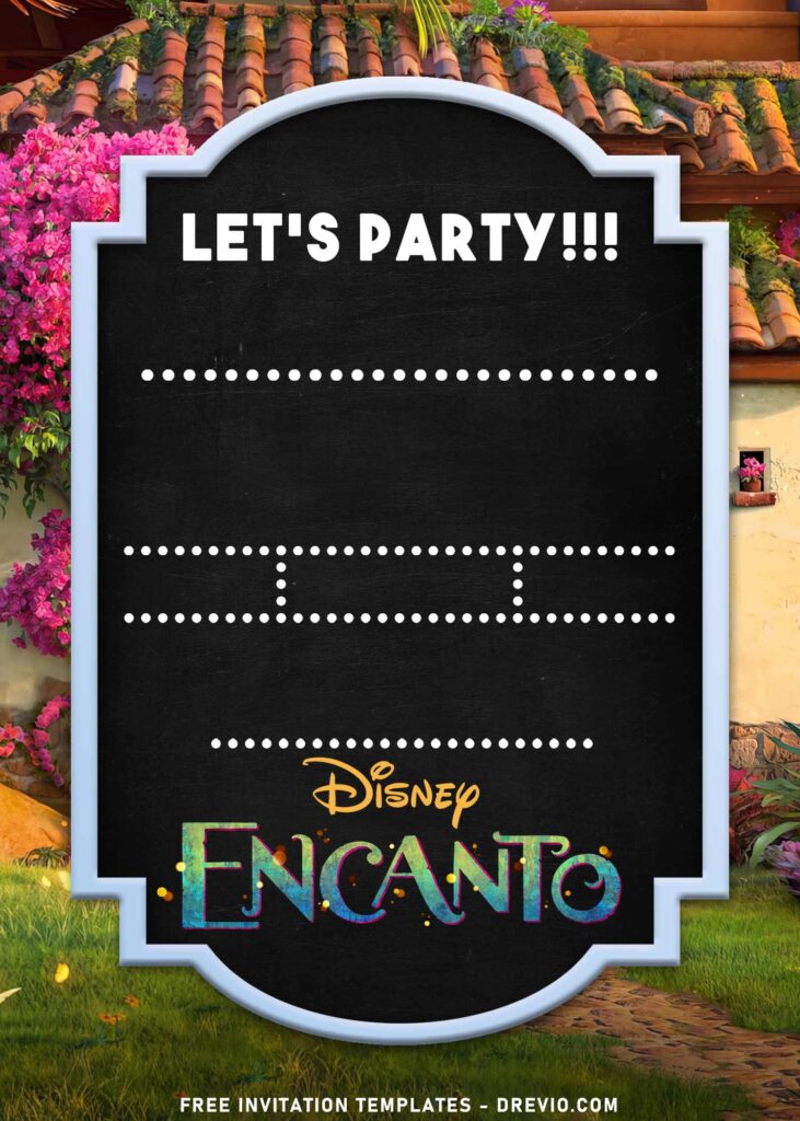 Invitation Template of 8+ Festive Disney Encanto Themed Birthday Invitation Templates 3