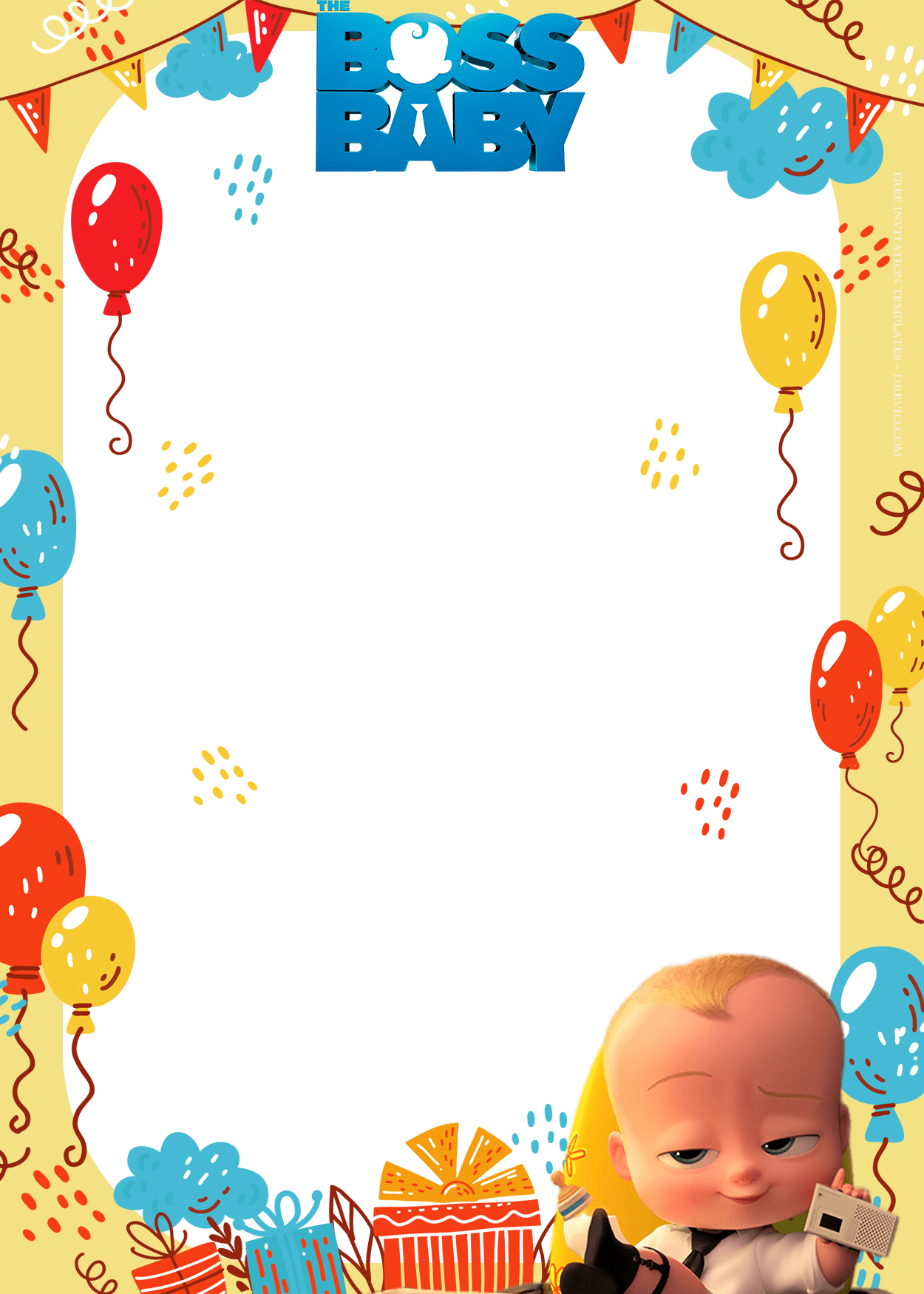 10+ Boss Baby To The Office Birthday Invitation Templates Five