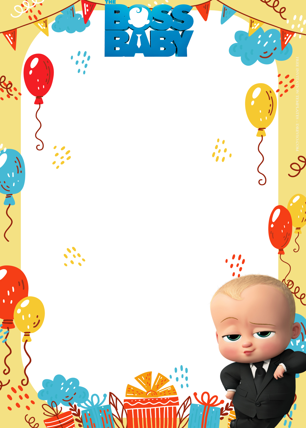 10+ Boss Baby To The Office Birthday Invitation Templates Four