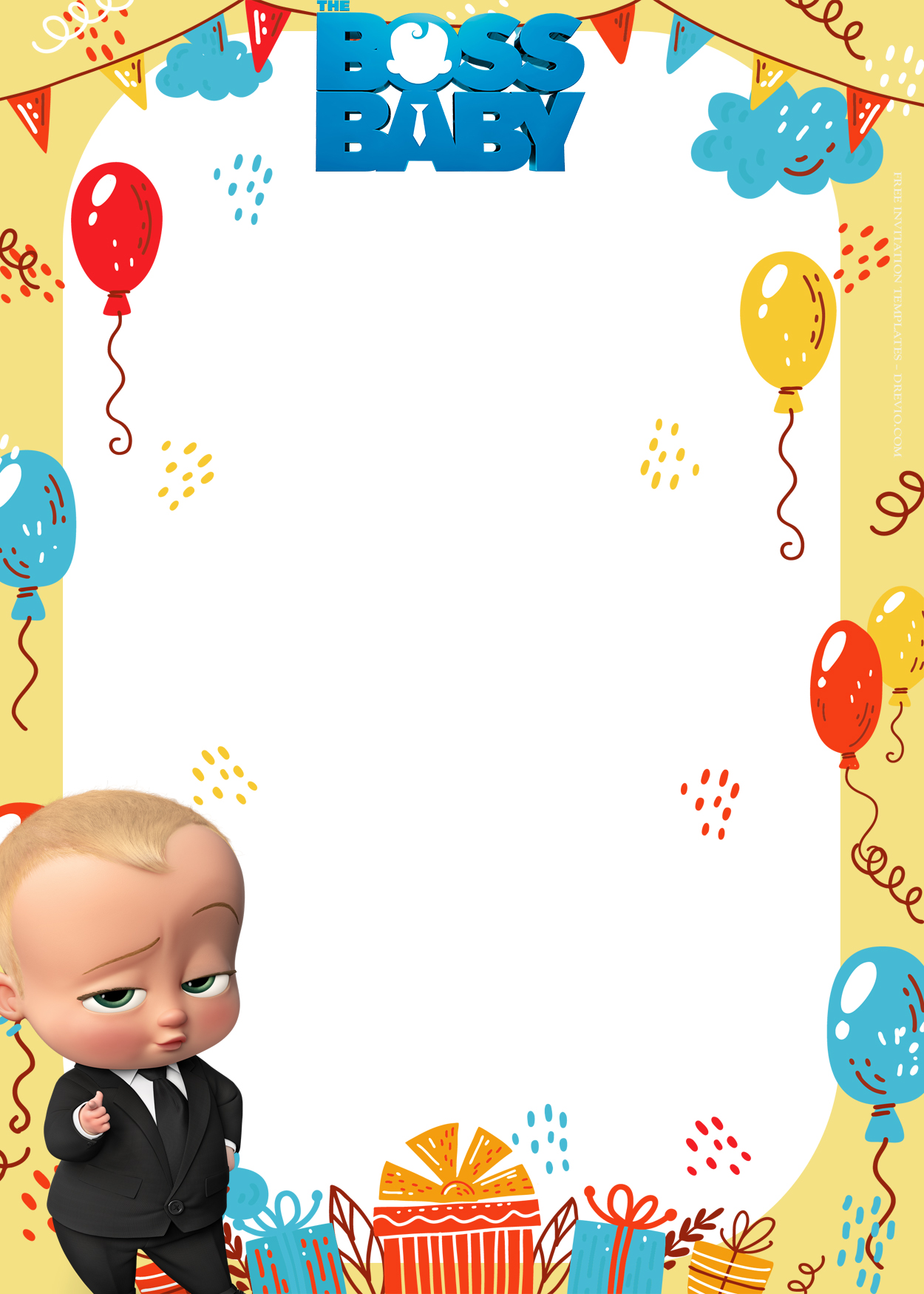 10+ Boss Baby To The Office Birthday Invitation Templates Seven