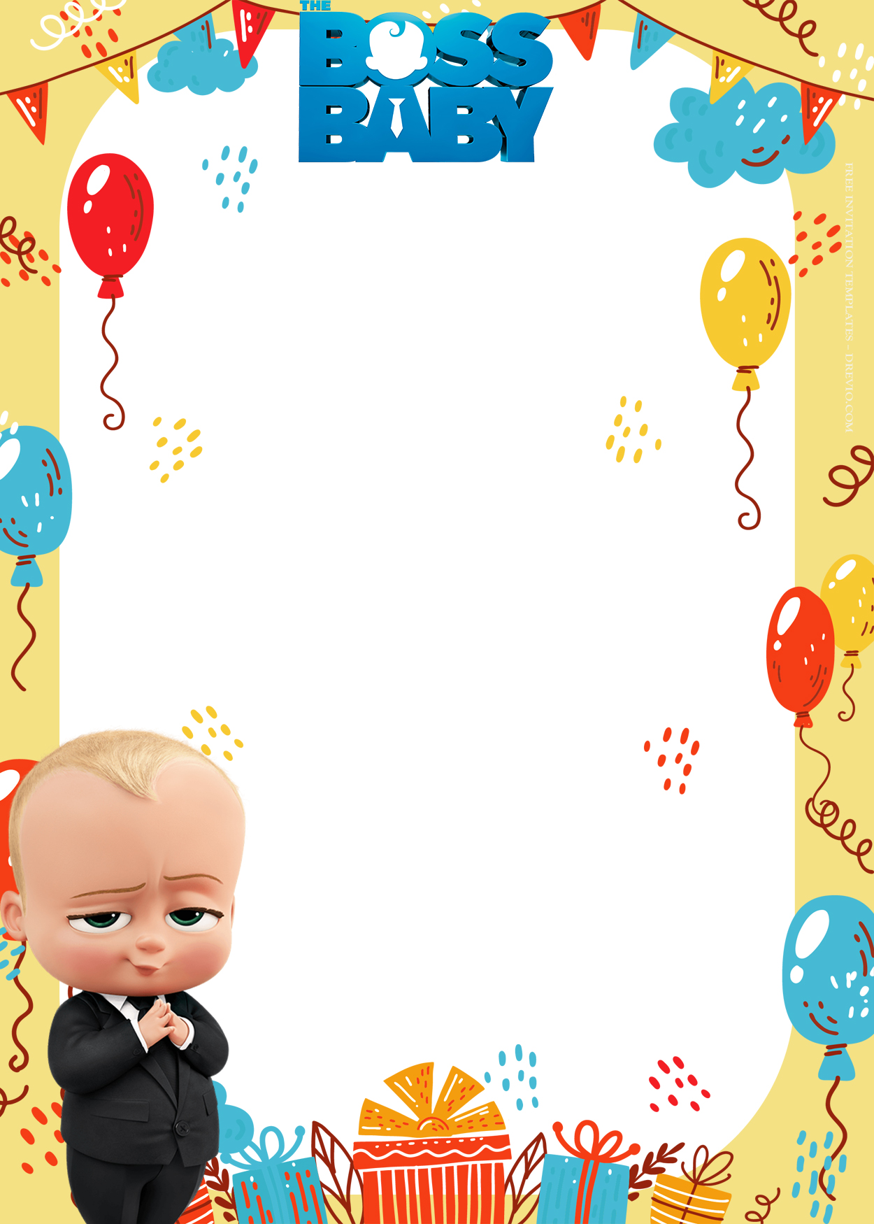 10+ Boss Baby To The Office Birthday Invitation Templates Two