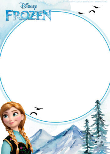 10+ Frozen With Mountain Birthday Invitation Templates | Download ...