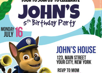 10+ Paw Patrol To Save The Day Birthday Invitation Templates Title