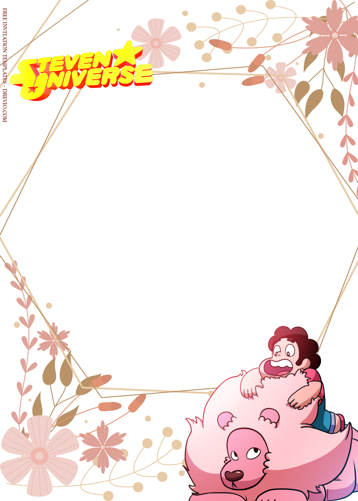 10+ Steven Universe Magical Blossom Birthday Invitation Templates Six