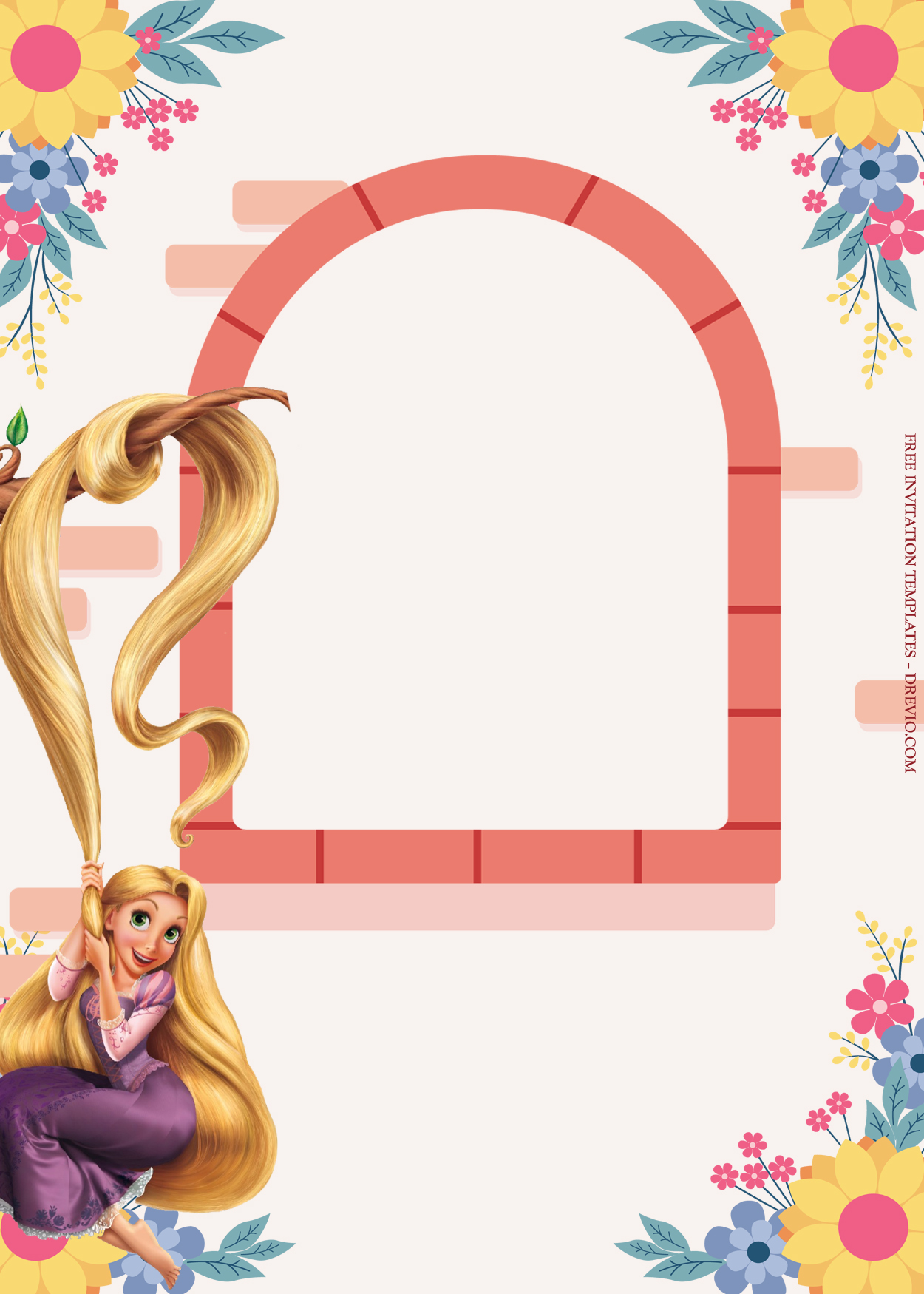 10+ Tangled With Princess Rapunzel Birthday Invitation Templates Eight