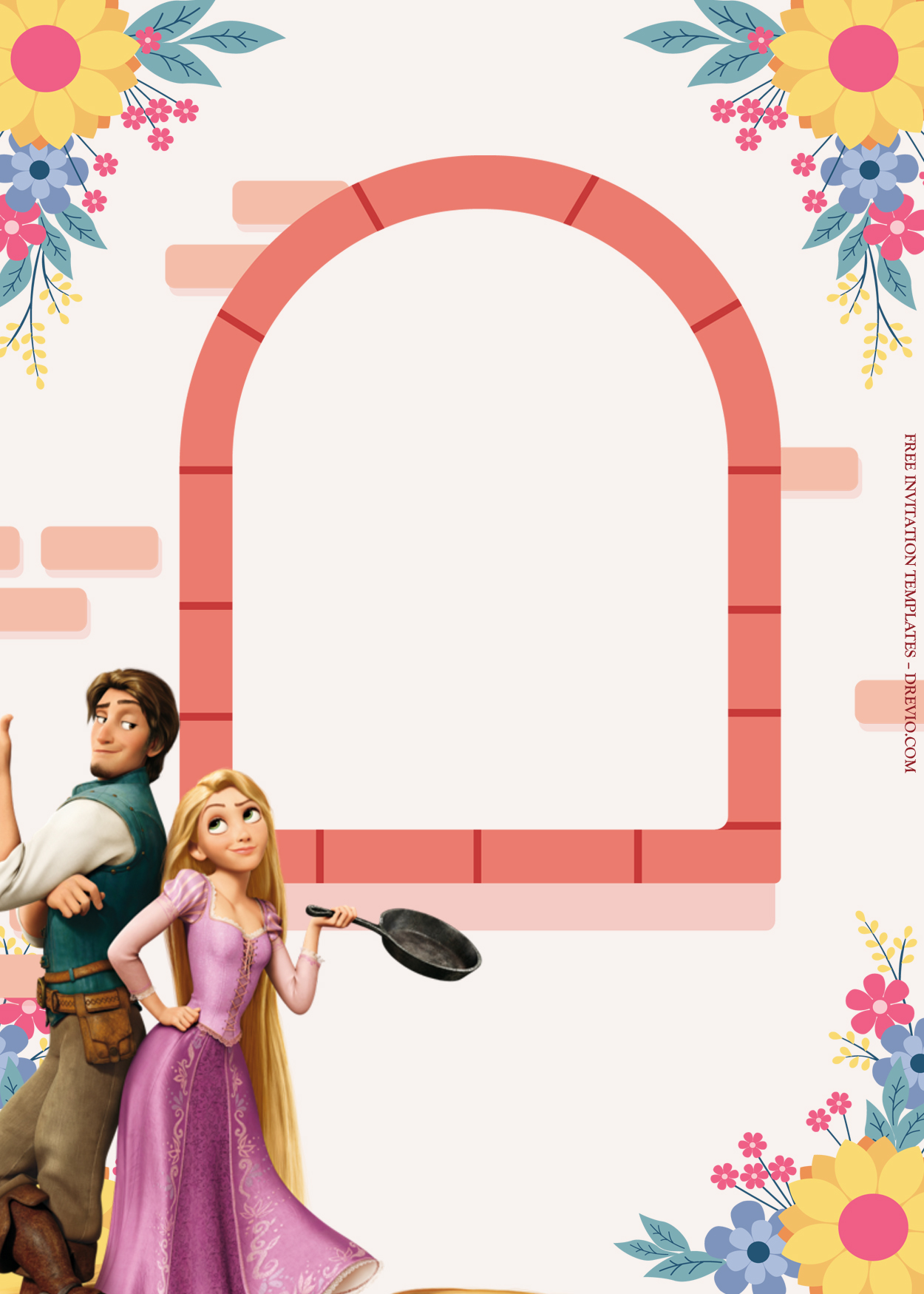 10+ Tangled With Princess Rapunzel Birthday Invitation Templates Four