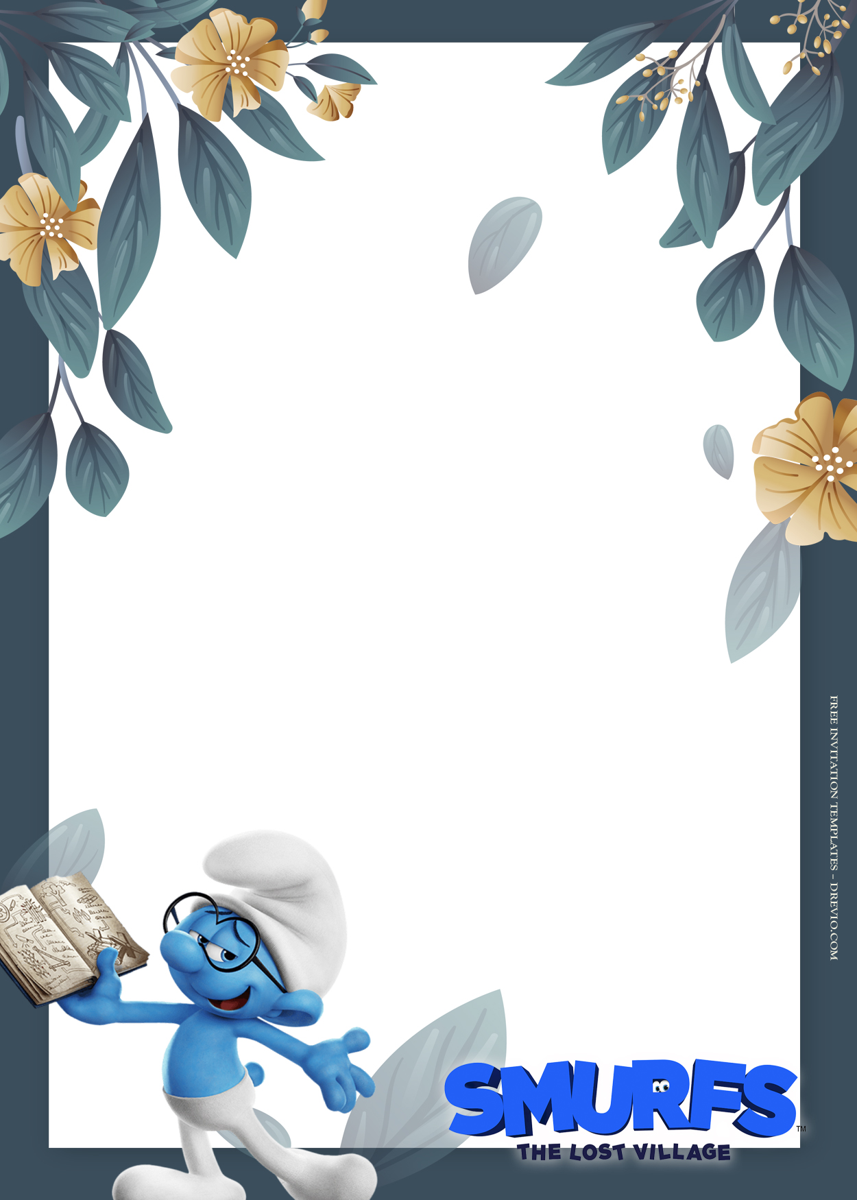 10+ The Lost Village The Smurf Birthday Invitation Templates Two