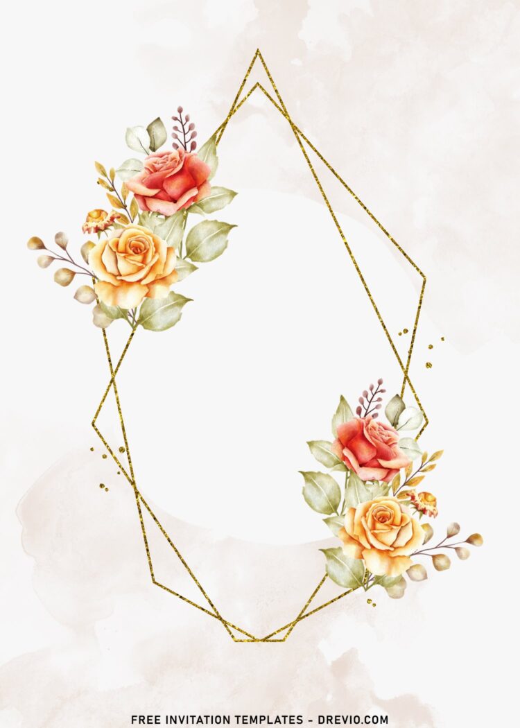 10+ Cascading Blush Watercolor Floral Wedding Invitation Templates ...