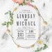 11+ Blossoming Floral And Marble Wedding Invitation Templates