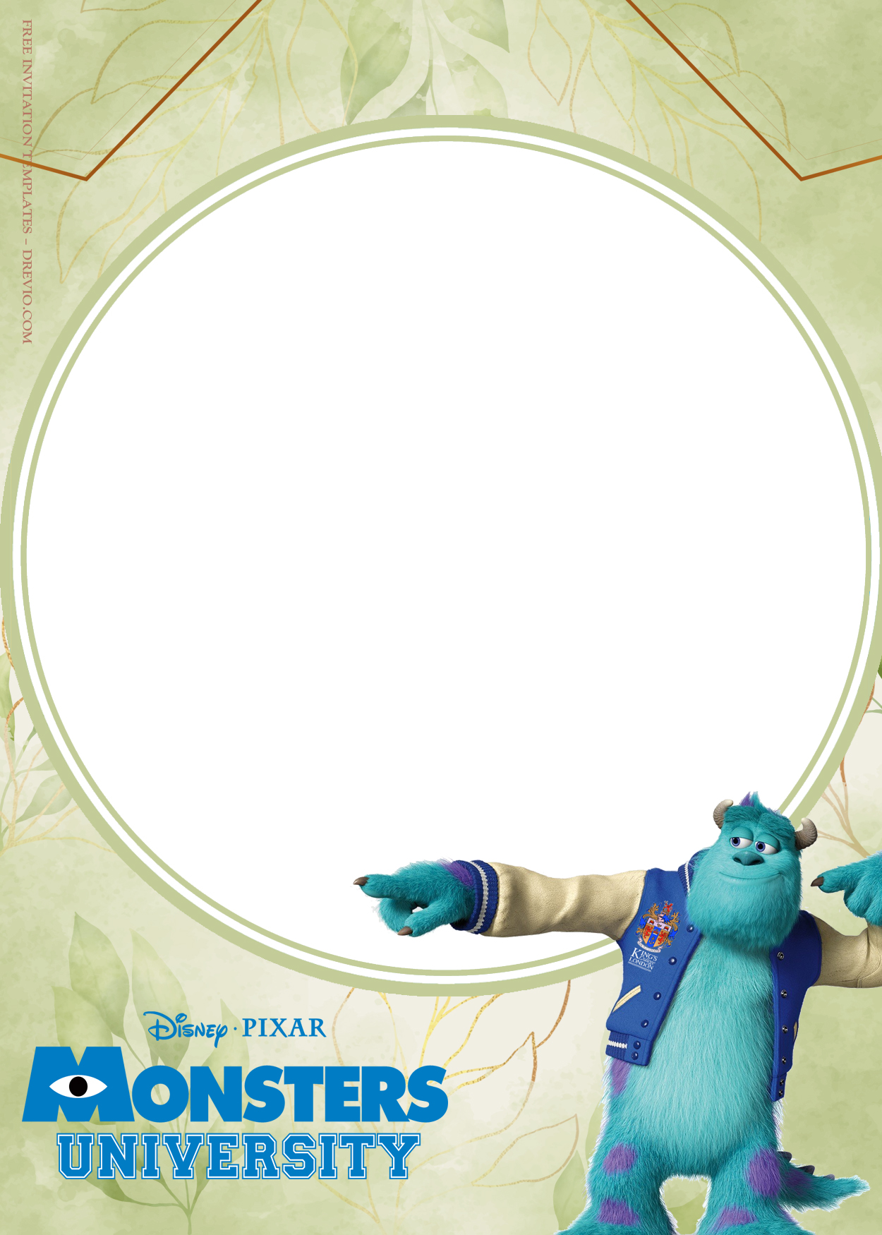 11+ Monster University Ready To Party Birthday Invitation Templates Four