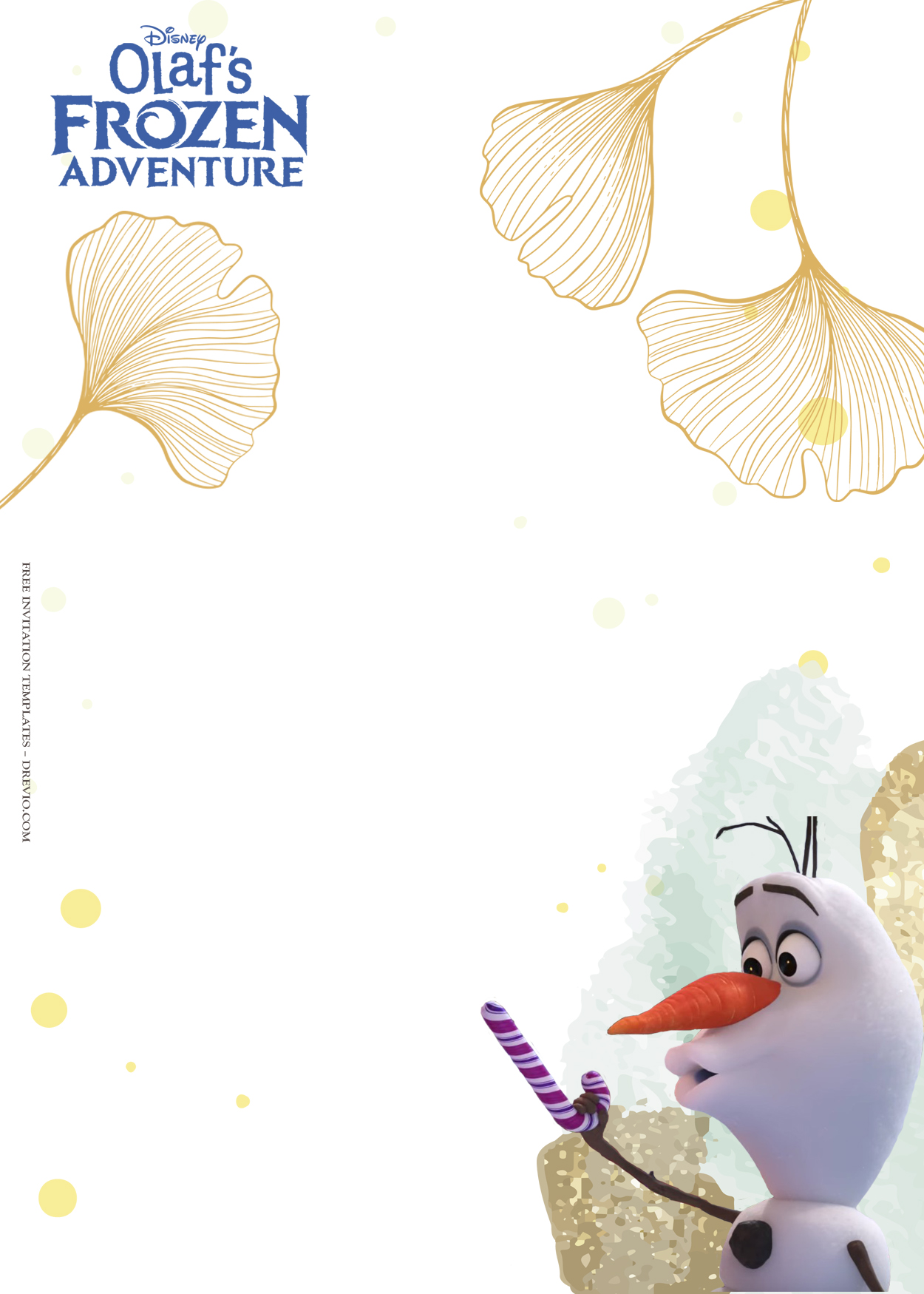 11+ Snowy Olaf’s Frozen Adventure Birthday Invitation Templates Four