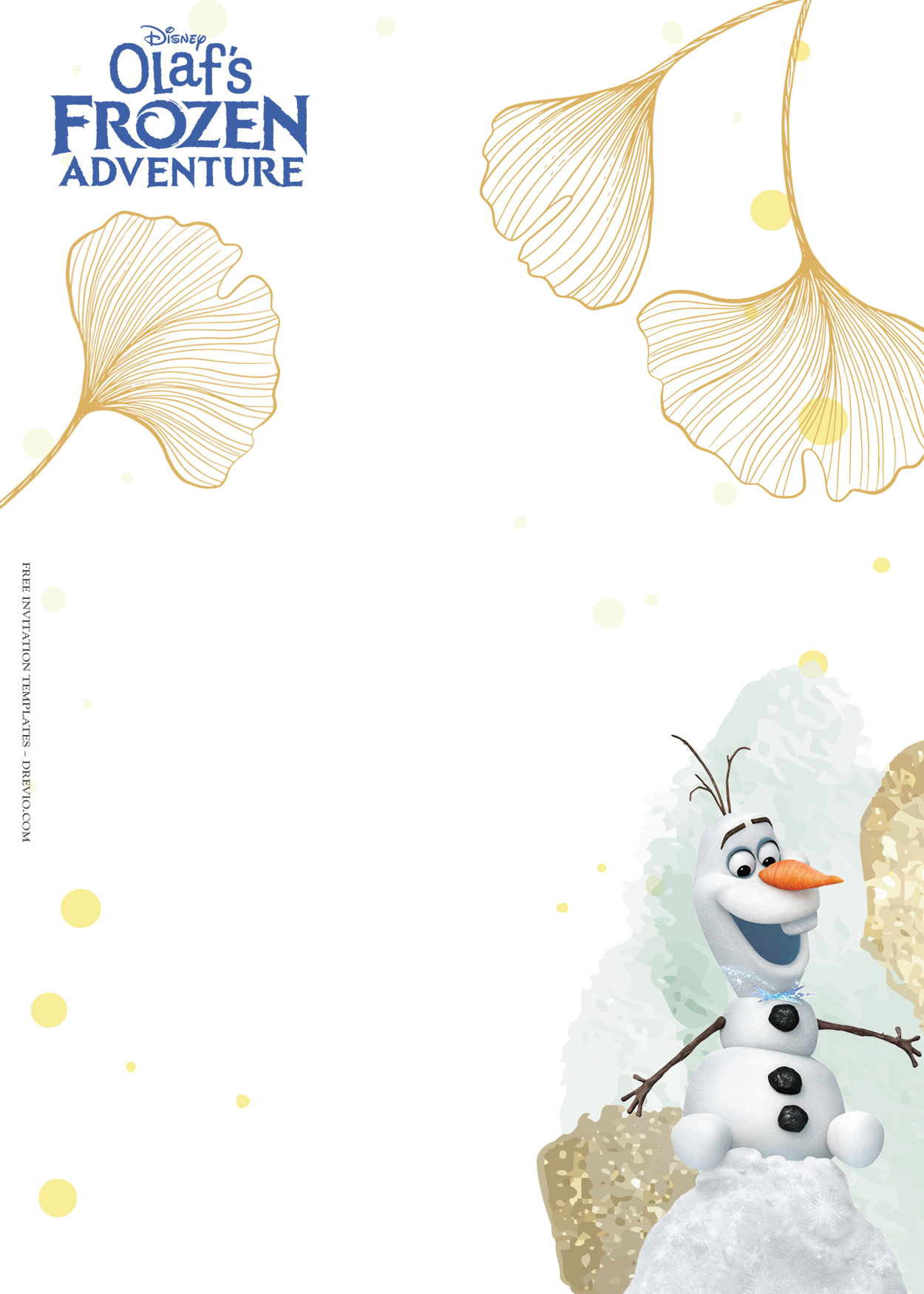 11+ Snowy Olaf’s Frozen Adventure Birthday Invitation Templates Ten