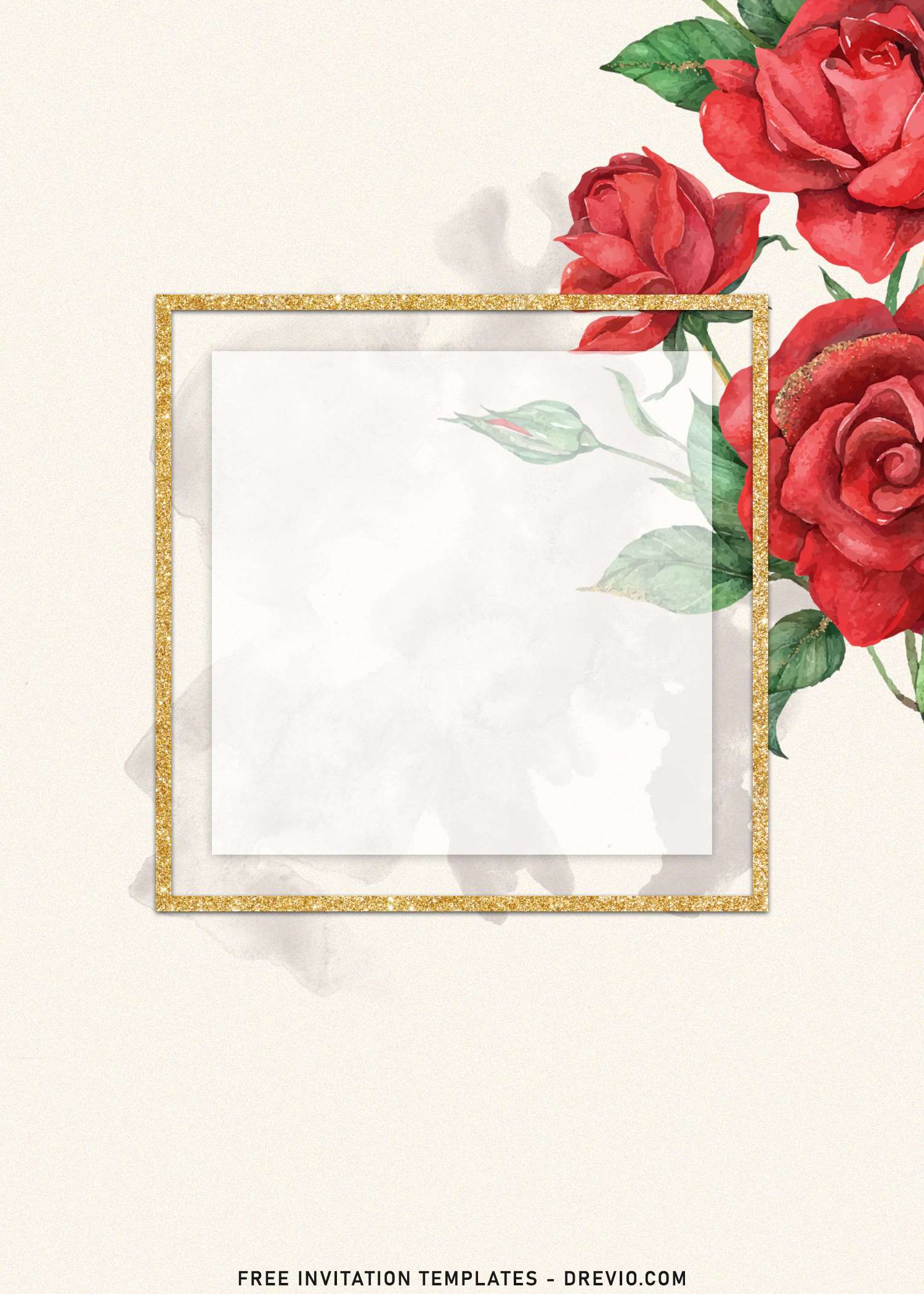 7+ Blossoming Rosebuds Wedding Invitation Templates For Floral Admirer ...