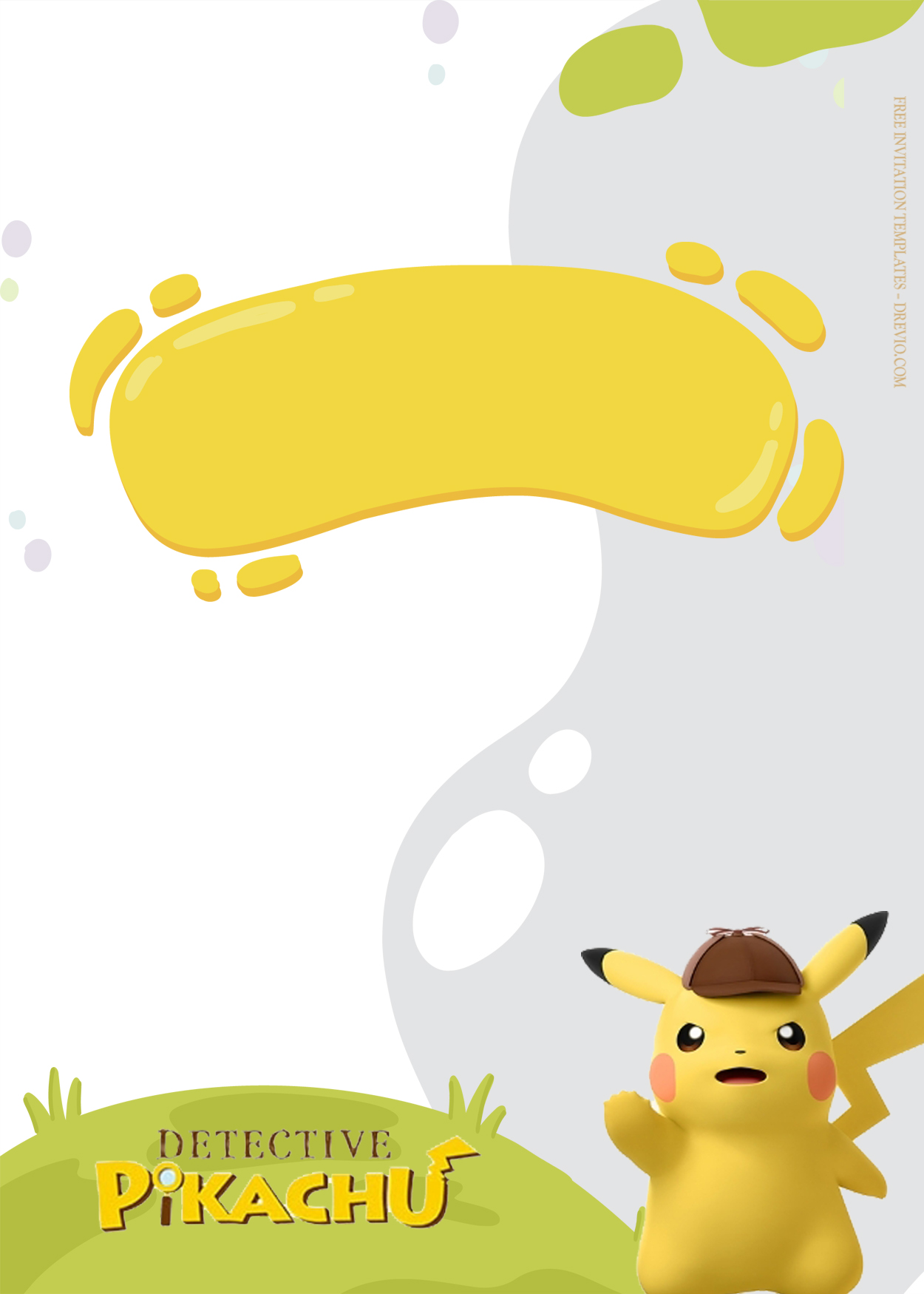 7+ Detective Pikachu Solving Mystery Birthday Invitation Templates Six