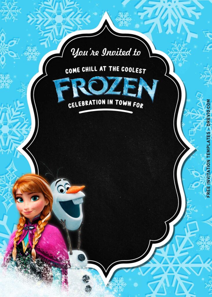 7+ Enchanting Frozen Princess Birthday Invitation Templates with Olaf