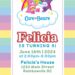 7+ Cute Pastel Rainbow Care Bears Girl Birthday Invitation Templates