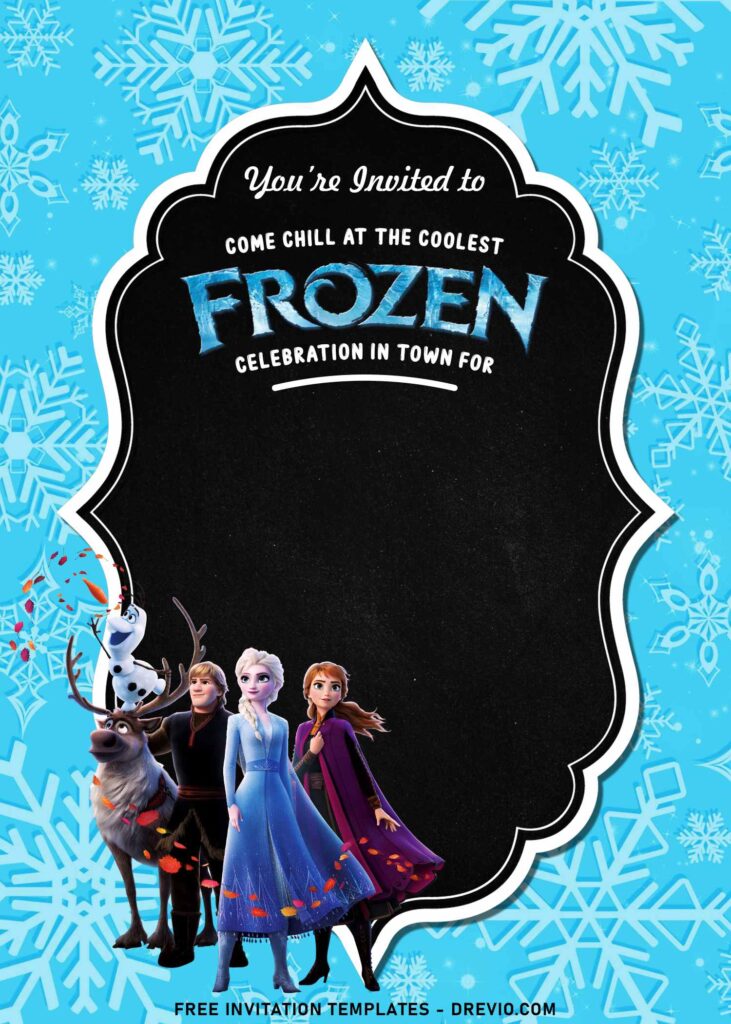 Invitation Template of 7+ Enchanting Frozen Princess Birthday Invitation Templates 1