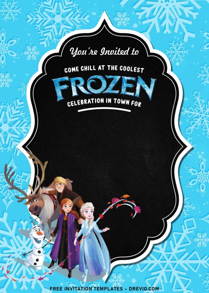 7+ Enchanting Frozen Princess Birthday Invitation Templates with Kristoff