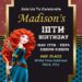 8+ Twinkling Disney Brave Merida Birthday Invitation Templates