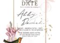 8+ Watercolor Love Birds And Floral Wedding Invitation Templates