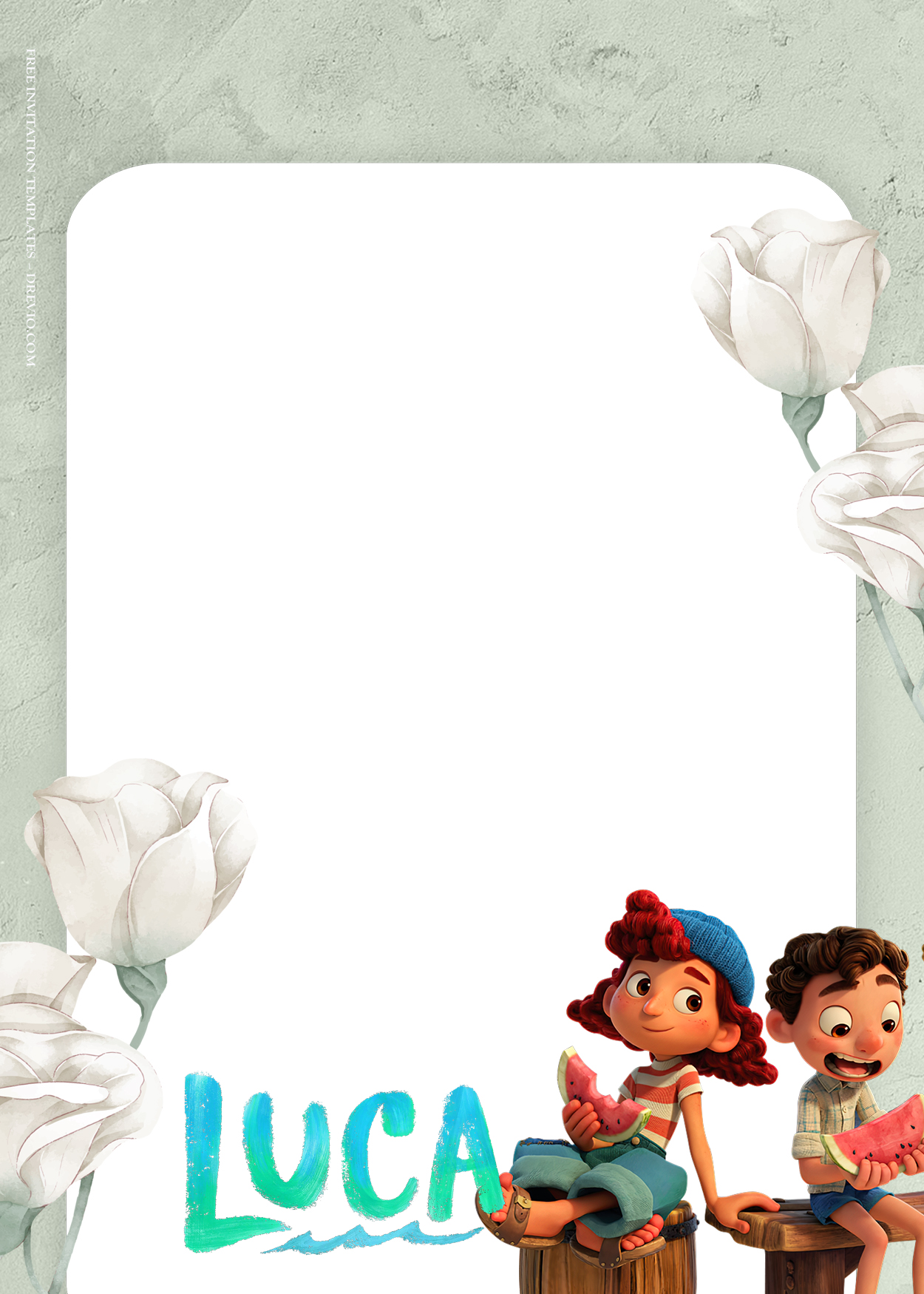 8+ Under Water Blossom With Luca Birthday Invitation Templates Seven