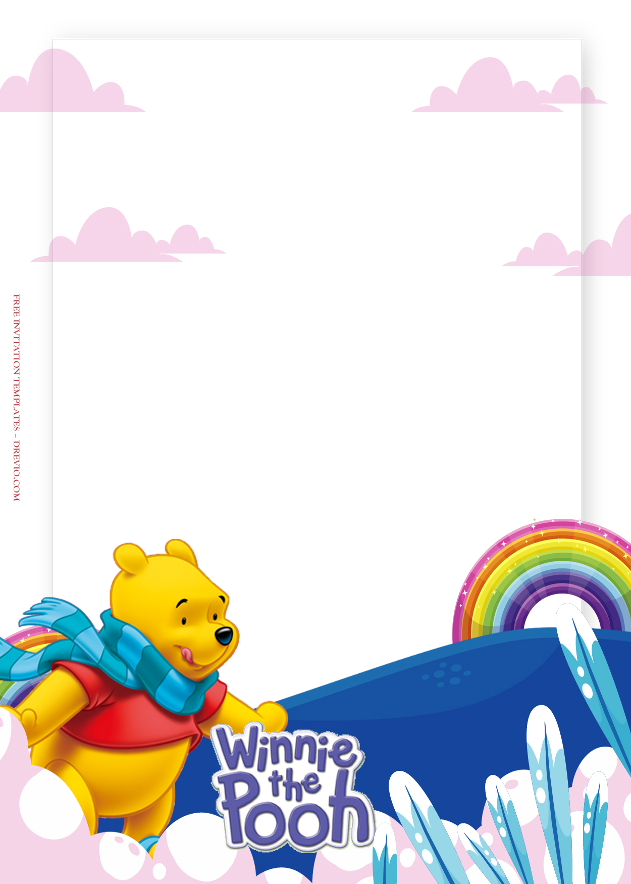 8+ Winnie The Pooh The Hopeful Future Birthday Invitation Templates Five