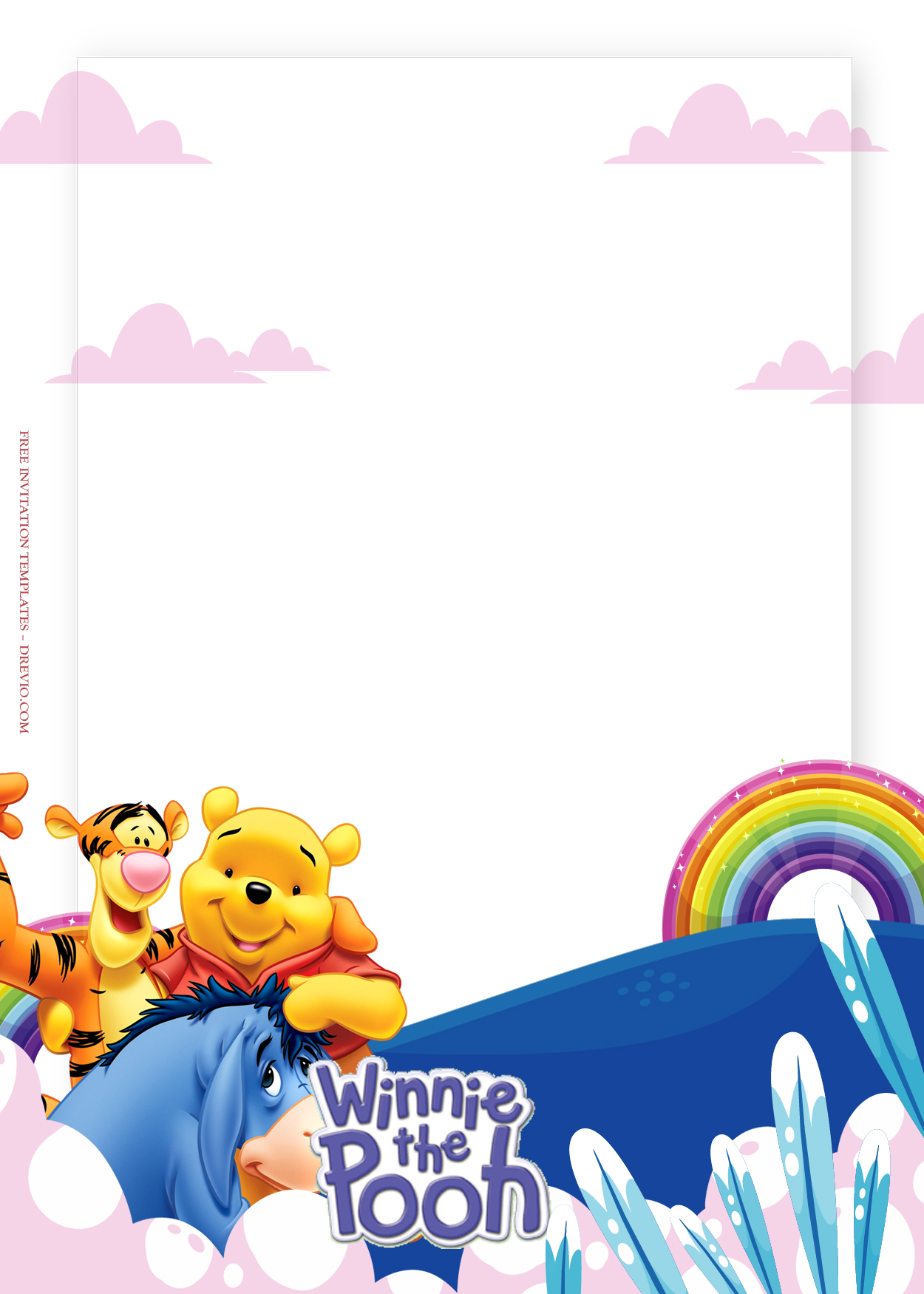 8+ Winnie The Pooh The Hopeful Future Birthday Invitation Templates Four