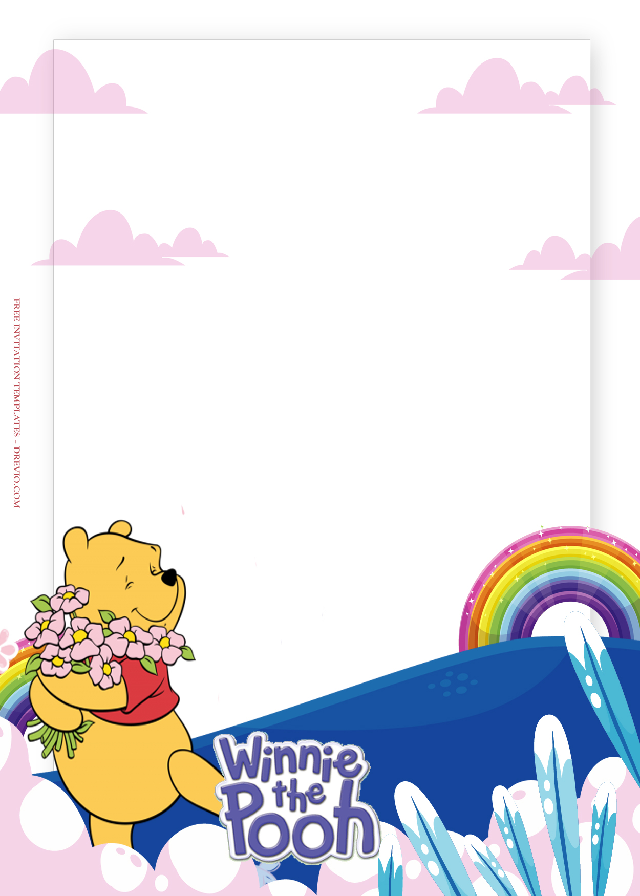 8+ Winnie The Pooh The Hopeful Future Birthday Invitation Templates Two