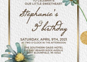 9+ Enchanted Papery Blooms Wedding Invitation Templates