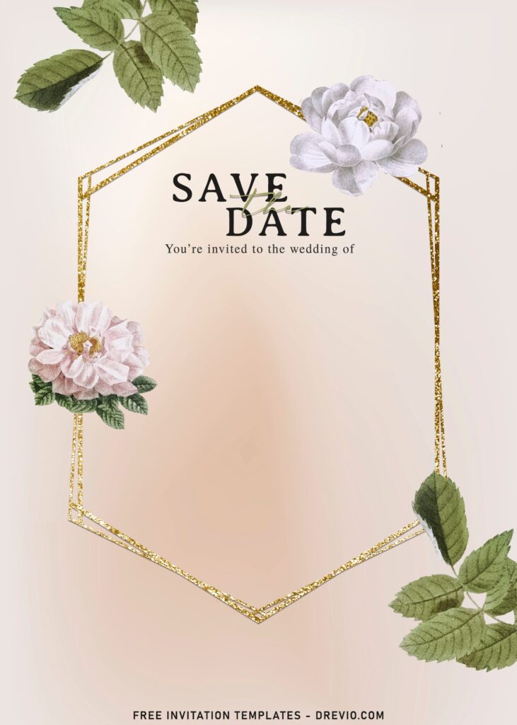 Invitation Template of 9+ Collection Of Subtle Floral And Greenery Invitation Templates 4