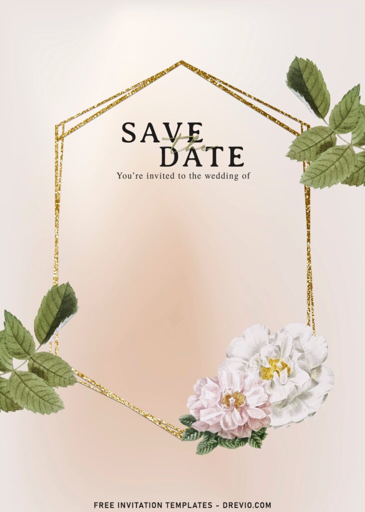 Invitation Template of 9+ Collection Of Subtle Floral And Greenery Invitation Templates 3