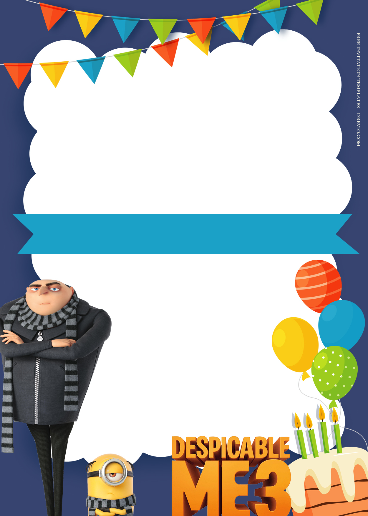 10+ Despicable Me With Family Birthday Invitation Templates Eight
