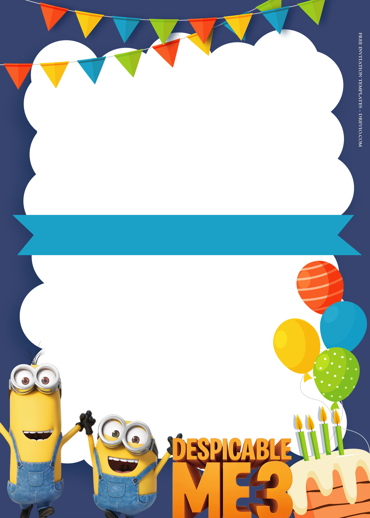 10+ Despicable Me With Family Birthday Invitation Templates Five
