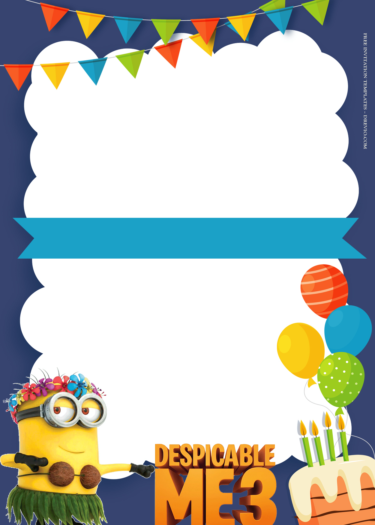 10+ Despicable Me With Family Birthday Invitation Templates Four